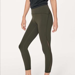 Lululemon train times 7/8 pant dark olive